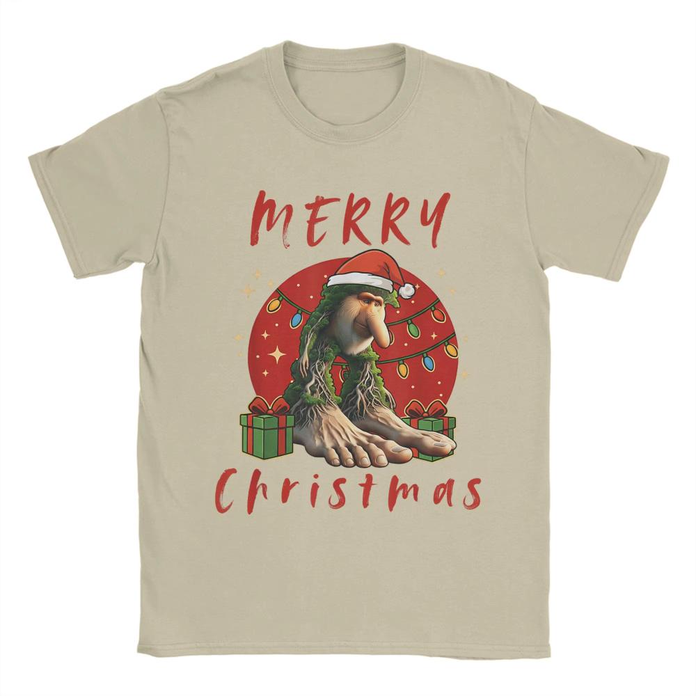 Italian Brainrot Christmas BRR BRR Patapim Merry Christmas TShirt Men Women Cotton TShirts Summer Tee Shirt Plus Size Clothing