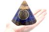 Orgonite Cone Lapis Flower of Life Quartz 90mm