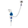 Rosargentebleu boucle d'oreillechaînebracelet de mancheboucle d'oreilleclip d'oreillechaînesingle oreillegothiquegothique lolitapunkaccessoiresFemmesHommesDamesHommesHalloween cosplay