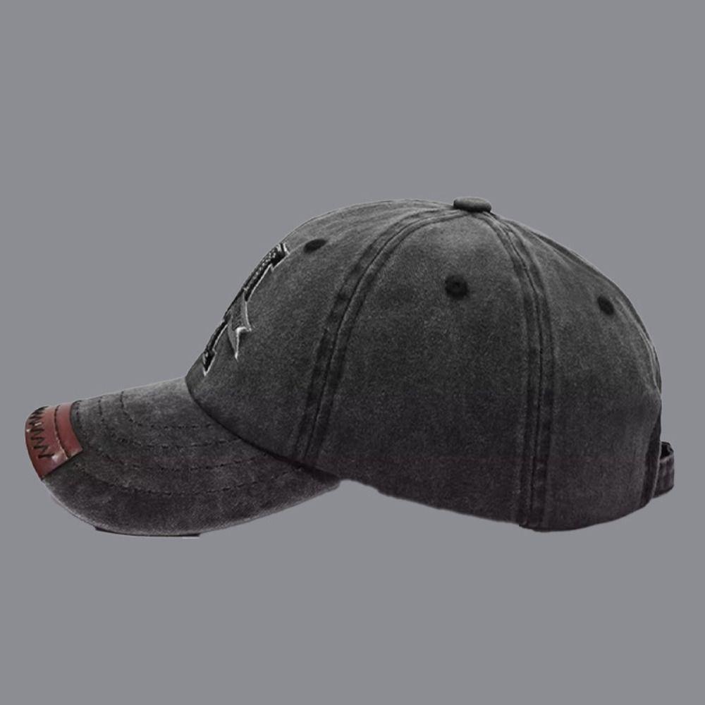 Retro Letter M Embroidered Baseball Cap Washed Cotton Distressed Baseball Hats Adjustable Hip Hop Dad Hat For Man Women Unisex