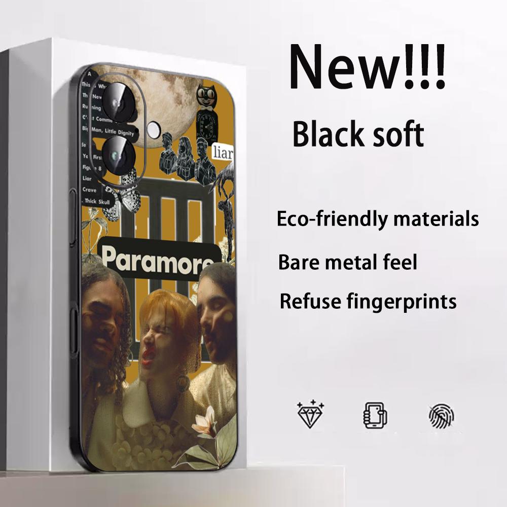 Paramore hayleys williams poster design Phone Case For iPhone 17 16 e 15 14 13 12 Plus Mini Pro Max Soft black Shockproof Cover