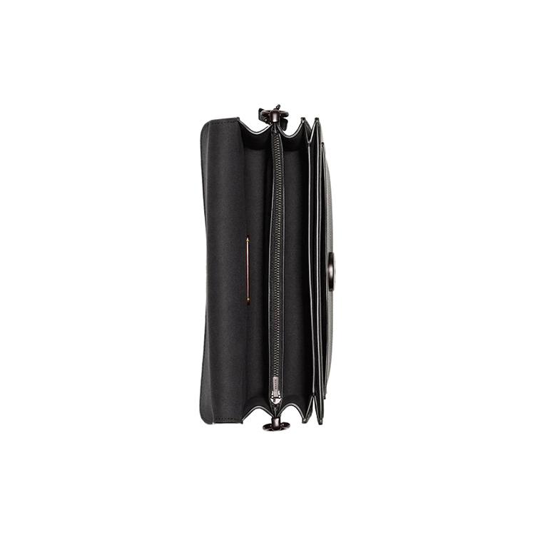 New COACH Tabby Pebbled Leather Portable Crossbody Bag, Shoulder Bag Medium Size Women's Pure Black CH857-V5BLK