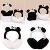Cartoon Panda Plush Ear Muffs for Adult Kid Adjustable Thermal Ear Warmer Thick Warm Ear Protectors for Winter Coldproof