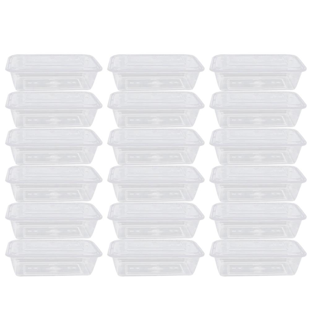 

50 шт. прозрачная коробка для фруктов, одноразовые контейнеры для салатов, коробка для хранения еды, упаковочная коробка для выноса (500мл)