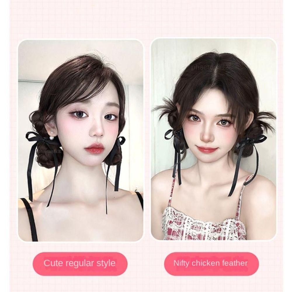Braided Braided Wig Clip Synthetic Hair Bow Hair Clips New Wig Hairpin  Women