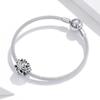 Bamoer 925 Sterling Silver Blooming Lotus Charm Bead for Original 3mm Bracelets & Necklaces, Women Unique Elegant Temperament Jewelry
