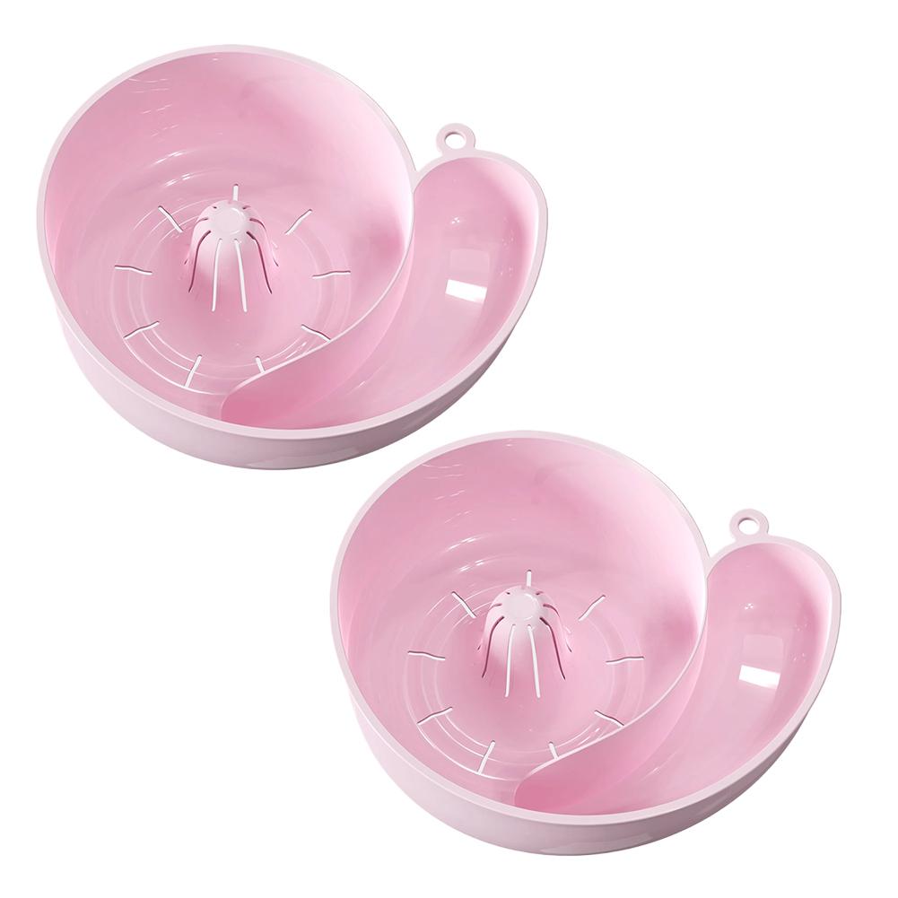 2-In-1 Snail Shape Drain Automatic Cleaning Basket Fruit Plate Filter Household Food Grade Fruit Washing kitchens accessories