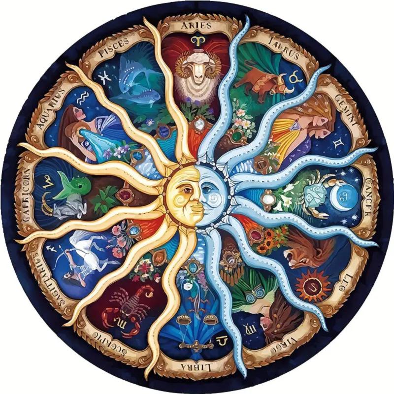 Helios Special-Shaped Puzzle High-Difficulty Puzzle Uv Wooden Puzzle Adult Educational Puzzle Toy