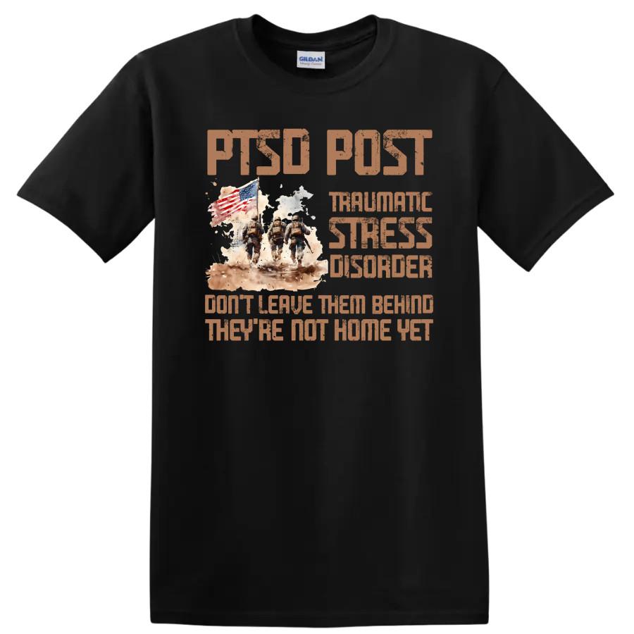 PTSD Awareness T Shirt Traumatic Stress Disorder Support Military Tee
