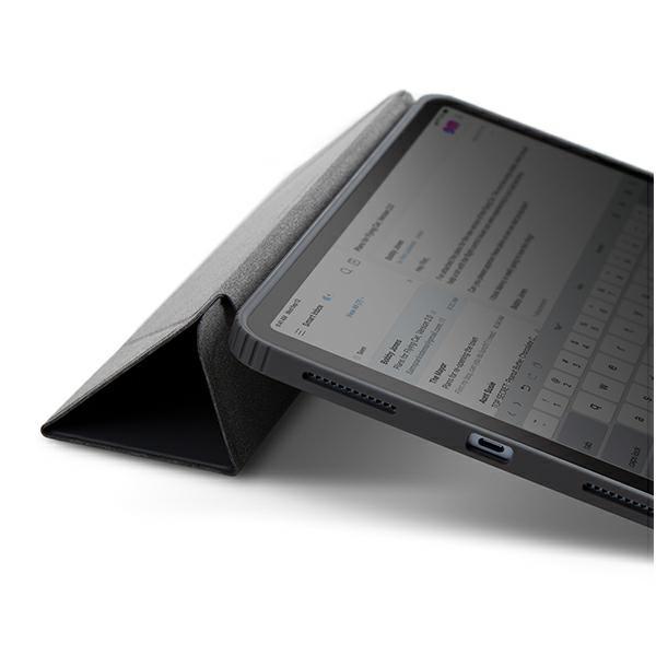 Uniq Etui Moven Ipad Pro 11 (2021/2020) Ipad Air 10.9 (2022/2020) Antimicrobial Szary/Charcoal Grey