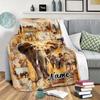 Elephant Herd Customize Your Name Blanket Warm Comfortable And Soft Blankets Are Suitable For Home Chairs Office Sofas Sofas Office Camping And Gifts