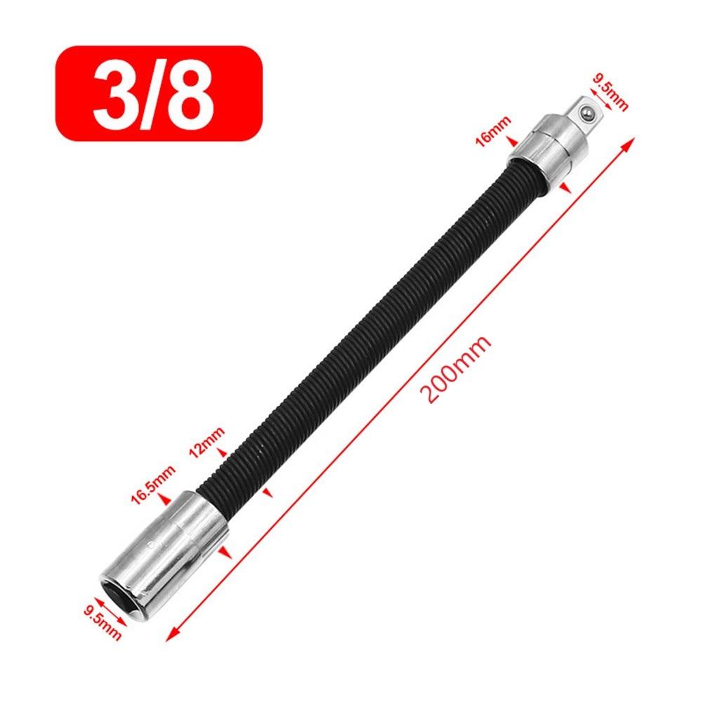 1/4 3/8 1/2 Driver Extension Rod Extension Rod Adapter Flexible Long Socket Metal Shaft Conversion Head Ratchet Wrench