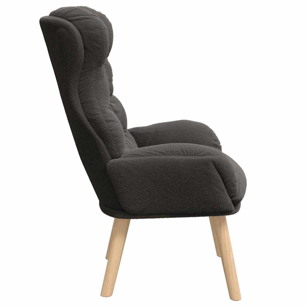 Armchair Dark Grey 69 x 74 x 93 cm Sherpa Fabric