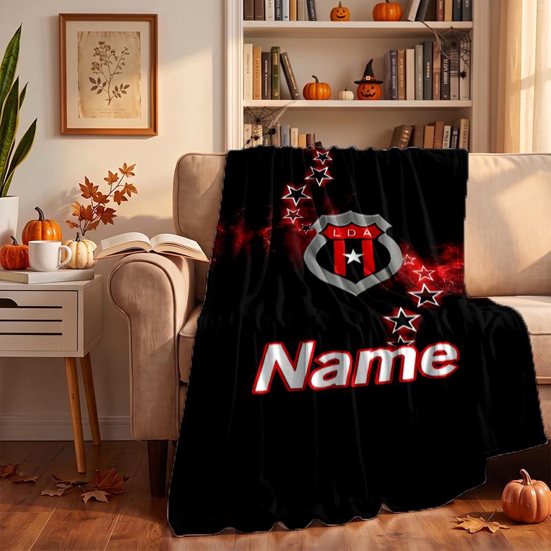 Club Sport La Alajuelense Custom Flannel Blankets Soft Warm Cozy Throws for Home Decor Holiday Gifts