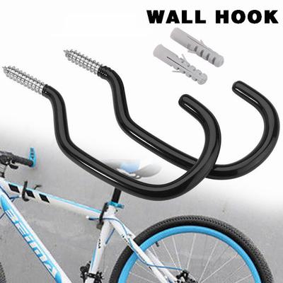 2 Piezas Soportes para Colgar Bicicletas Montados en la Pared Ganchos para Almacenamiento de Bicicletas Fáciles de Instalar Accesorios para Bicicletas