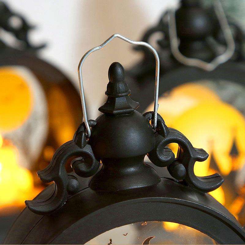 Halloween LED Wind Night Light Portable Pumpkin Ghost Lantern Bar Desktop Ornament Halloween Decor Props Party Supplies DeskLamp