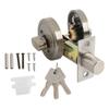 Door Lock Single Cylinder Deadbolt Round Security Lock With Keys Stainless Steel Home Door Locks For Front Door Entrance Door