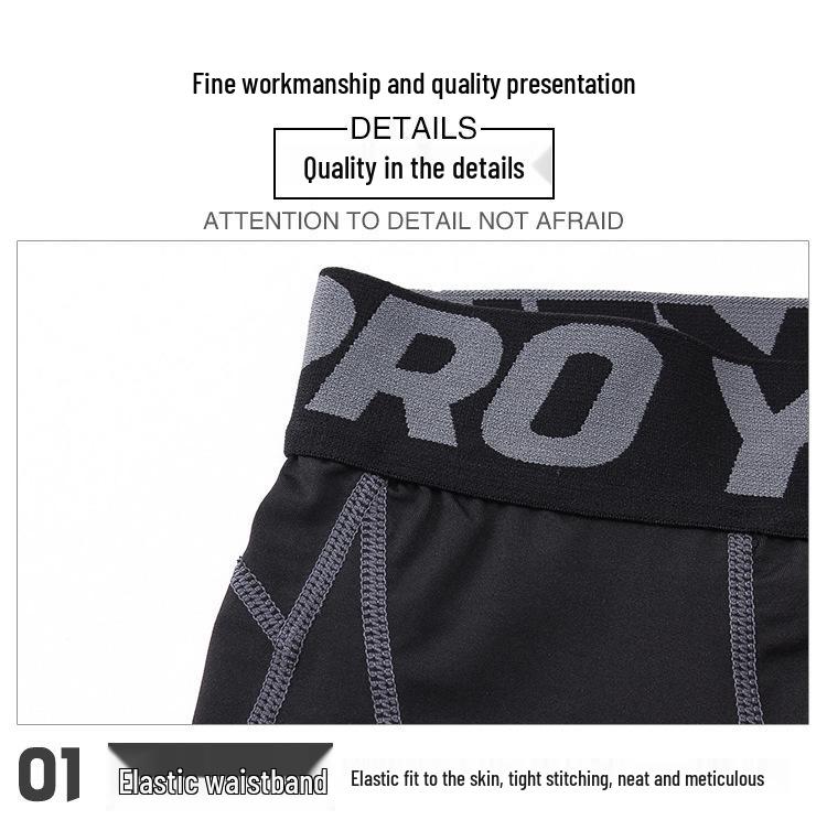 Men's Pro Sports Quick-Dry Running Pants - Sweat-Wicking, Breathable, Elastic Fitness Tights