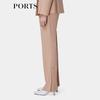 PORTS Women's Elegant Split Hem Straight Leg Pants