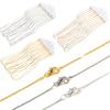 12pcs Gold Color/Silver Color/KC Color 40cm Metal Link Chain With Lobster Clasp for Jewelry Making DIY Necklace Bracelet Chains