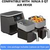 Air Fryer Silicone Tray Rectangle Oven Baking Tray Basket Reusable Liner Insert Dish For Ninja Foodi fryer Pan Accessories