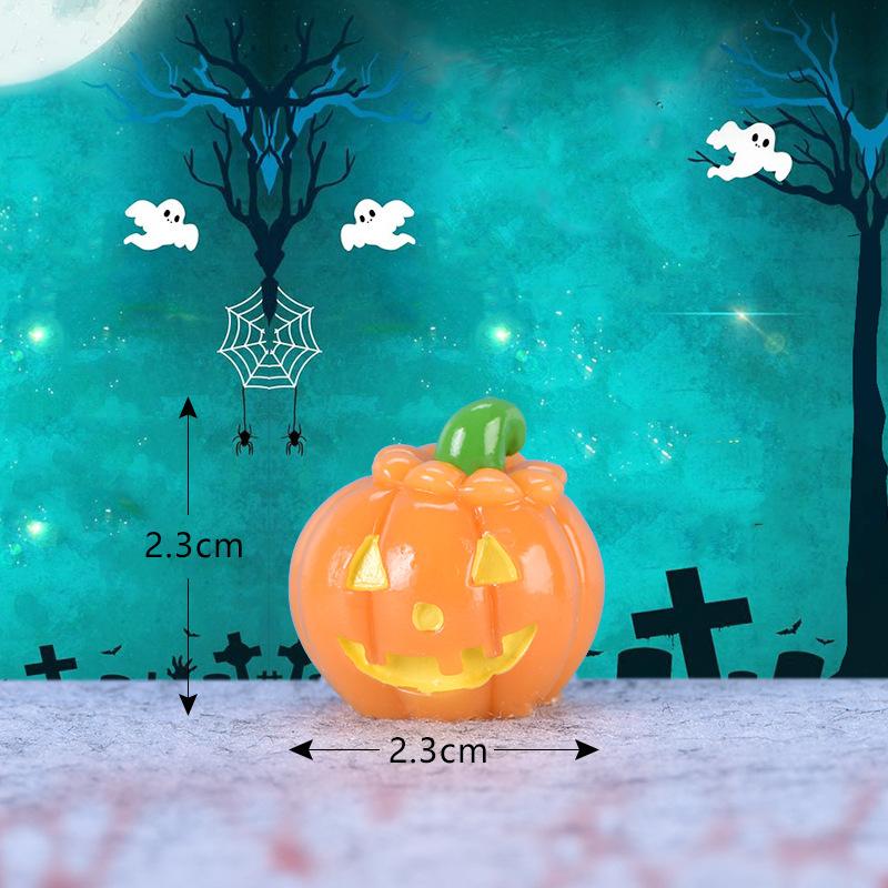 Micro-landscape Succulent Trinket Cute Pumpkin Lantern Ghost Vampire Keychain Halloween Trinket