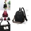 Pure Color Multipurpose Oxford Cloth Backpack For Women With Adjustable Straps