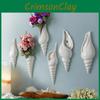 Modern Minimalist Decorative Wall Vase For Home Decor With Ceramic Shell Design