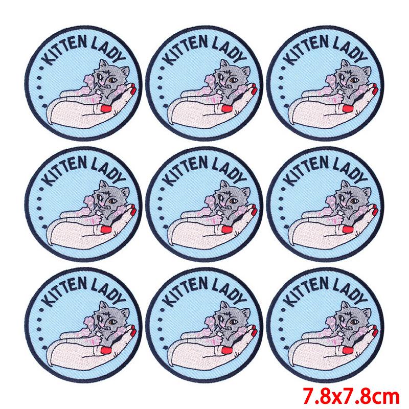 10 Pcs/lot Wholesale Embroidery Patch Iron On Patches For Clothing Patches On Clothes Jackets Decor Applique Sew Supplies