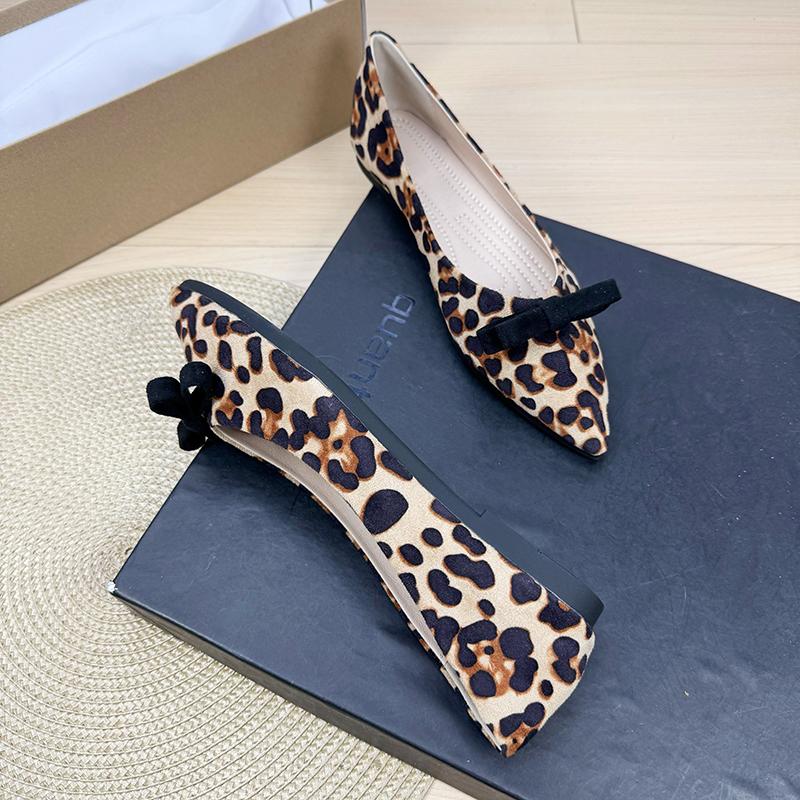 Fashion Flat Shoes for Women Spring Autumn 2025 New Shallow Mouth Butterfly Bow Plus Size Women's Shoes 42 43 44 Loafers Zapatos Mujer