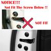 12Pcs Universal Car Interior Door Lock Screw Protector 3M Adhesive Anti-rusty Durable Cover Cap Trim Black White Mini Car Stuff
