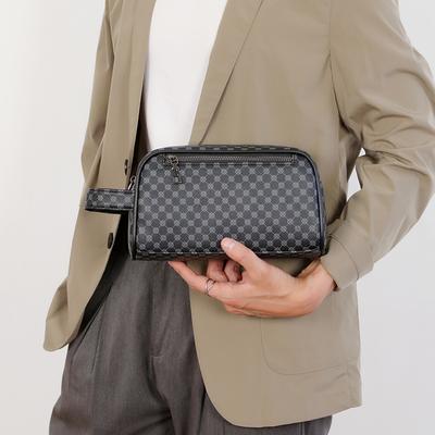 Fashionable Men's Satchel Shoulder Bag Square Crossbody Bag Business Handbag Clutches Wallet Business Men Bags PU High Quality