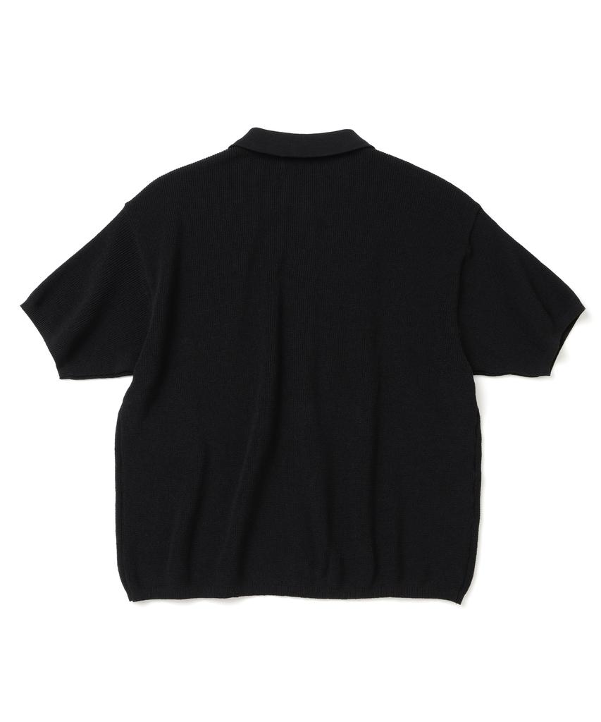 KNITTED Coolever Pk Crop Short Sleeve Cardigan Black