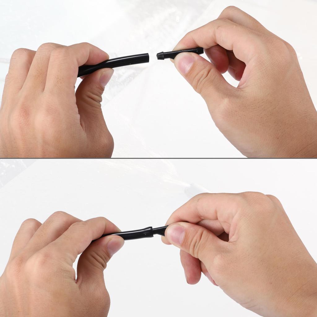 ACROPIX Universal Adjustable Windshield Wiper Washer Nozzle Jet, Black, 7pcs