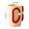 Cute Solid Color Ceramic Toothbrush Cup, Nordic Minimalist Bathroom Tumbler for Home Dorm Kids