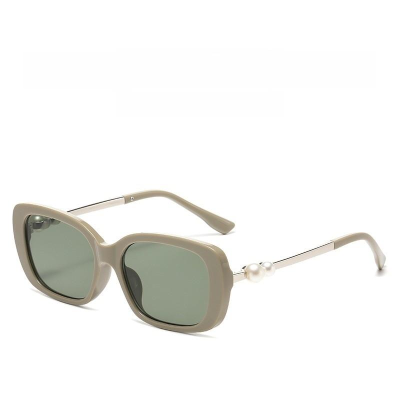 Small Fragrance Celebrity Style Pearl Leg Sunscreen Sunglasses For Fashion Girls
