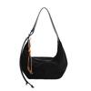 New retro suede shoulder dumpling bag large capacity texture commuter tote bag simple underarm bag women