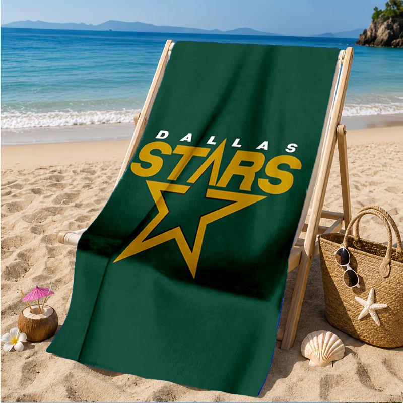 Dallas Hockey Team Beach Towel, Super Soft Microfiber, Perfect Gift for Her/Him, Birthday, for Pool, Beach, Travel, Decor Beach Party