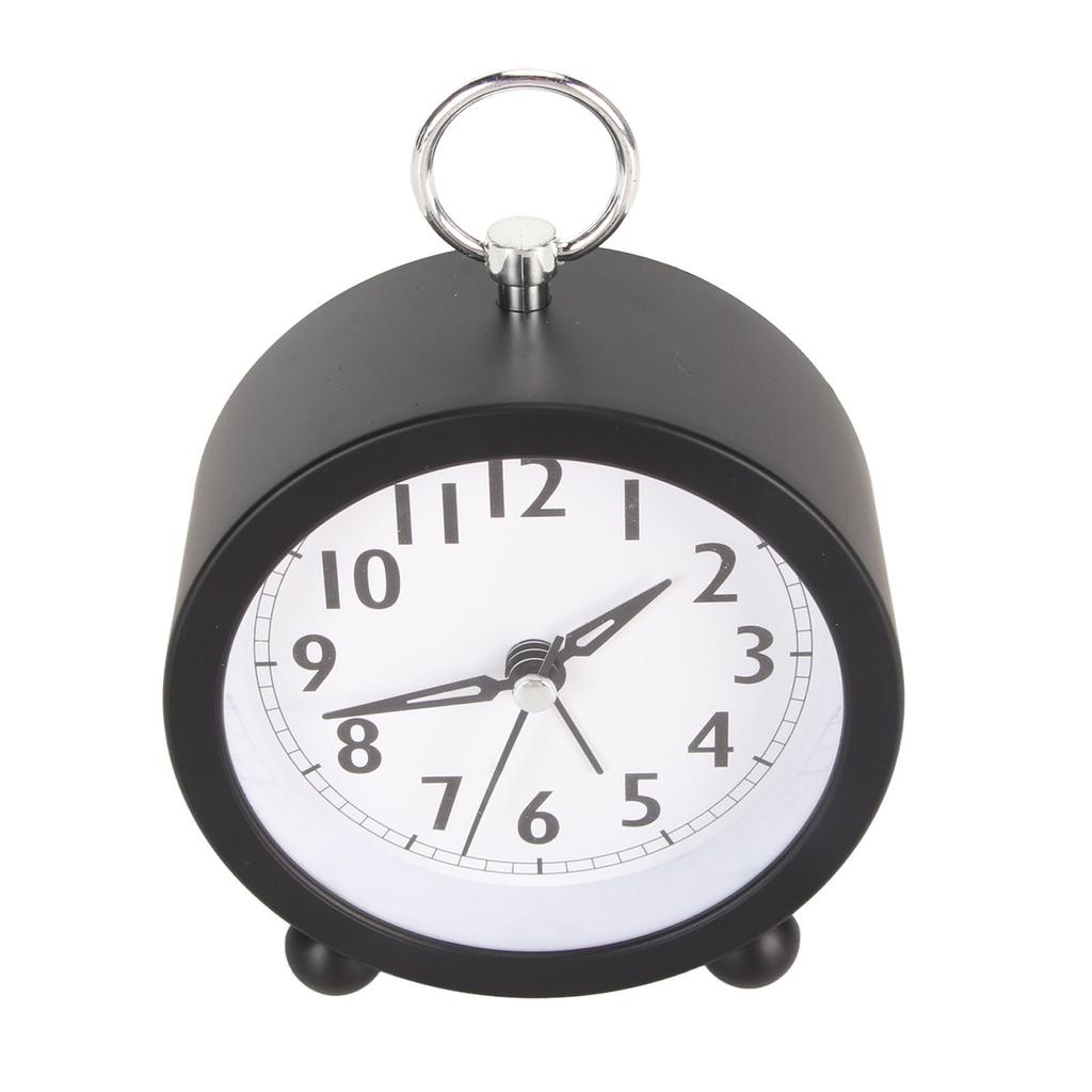 Alarm Clocks Multifunction Stylish Simple Silent Prevents Ticking Round Alarm Clocks for Desk Bedroom and Home