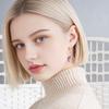 DIY Pendant Gold-Plated Edging Crescent Horn Design Natural Imitation Crystals Jade Necklace Bracelet Earrings Charm DIY Jewelry Making Accessories