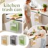 Transparent Wall Mount Can for Kitchen, Foldable No-Drill Hanging Storage