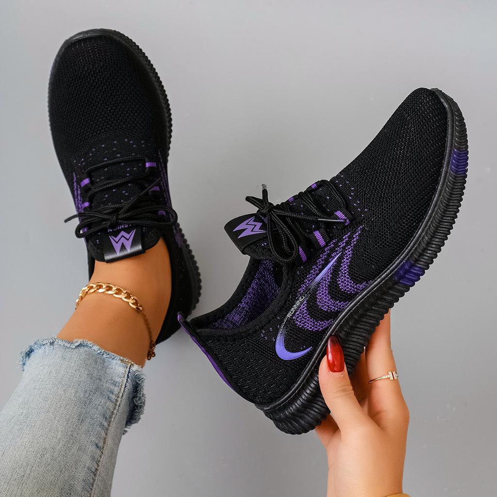 Spring and Autumn New Women's Casual Lace Up Comfortable, Breathable, Lightweight and Wear-Resistant Sports Shoes