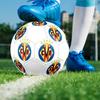 FC Villarreal Size 5 Soccer Ball, Machine-Stitched PVC, Durable & High Bounce, All Ages Fit, Fan Merchandise, Matches & Outdoor Use.