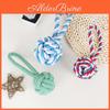 Pet Chew Rope Toy With Cotton Material For Dog And Cat Dental Training And Interactive Play