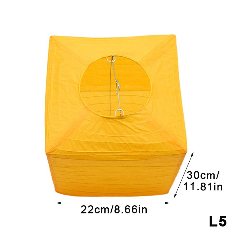 Hand-Painted Square Paper Lanterns Diy Foldable Hanging Decor Without Candles For Indoor/Outdoor Parties, Weddings, Home Garden