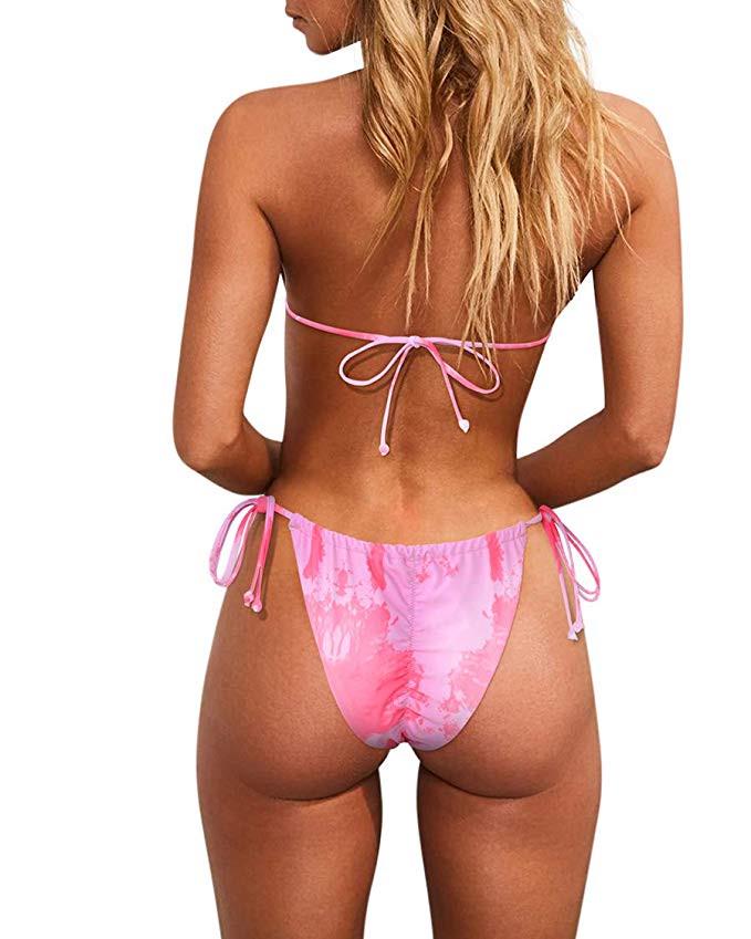 Home&Nest Fashion Womens Sexy Print Bikini Set Swimming Two Piece Push Up Micro Bikini Beachwear Set Women's Swimwear New