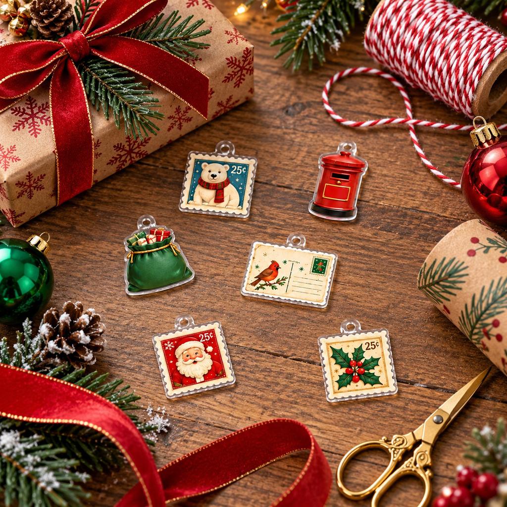 Christmas Series Advent Calendar Holiday Countdown with Acrylic Ornament