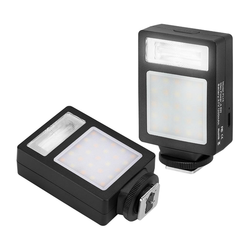 Small Camera Flashlight Shooting Fill Light with 5 Brightness Levels GN10 2500K-6500K