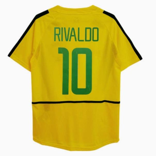 Camiseta de Fútbol Retro de Brasil del Mundial 2002: Carlos #6, Ronaldo #9, #11, y Ropa Ball.