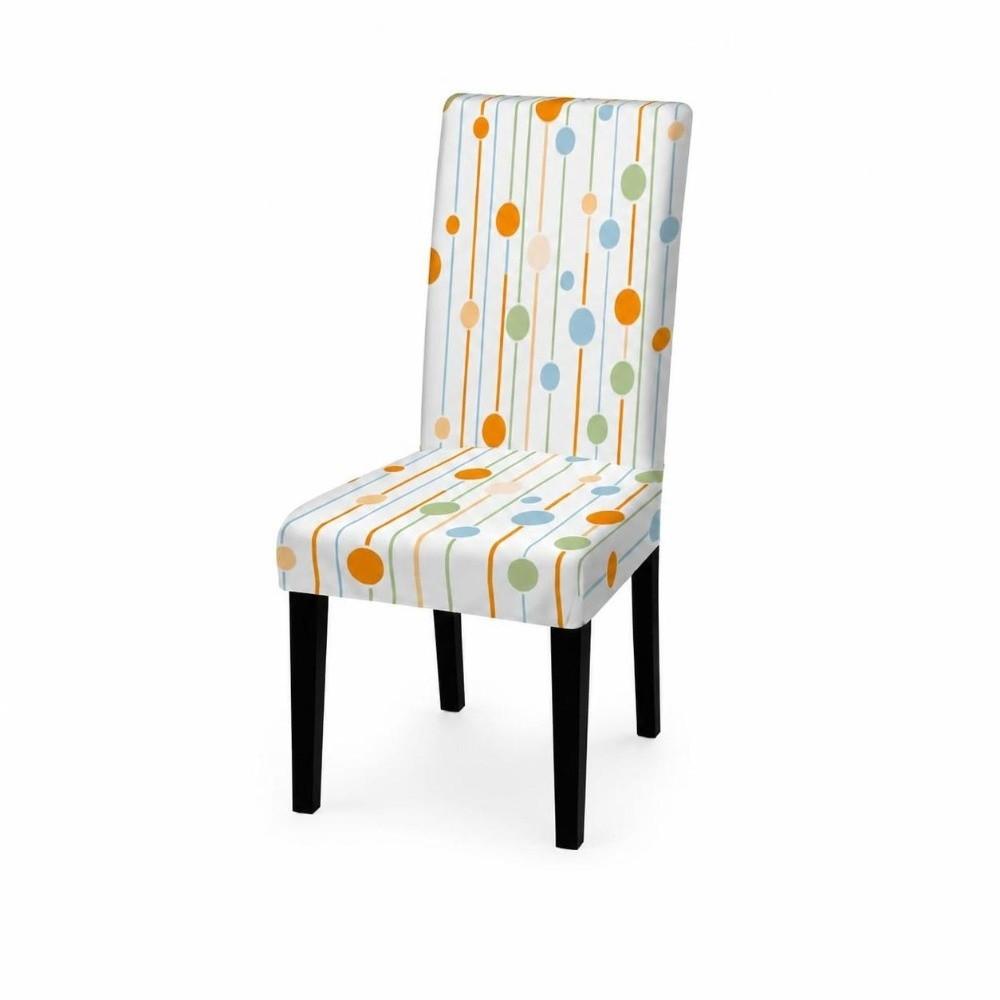 1/6pcs Full Cover Leopard Printed Chair Cover Elastic Leaf Stretch Chair Cover Non Slip Floral Fabric Chair Slipcover
